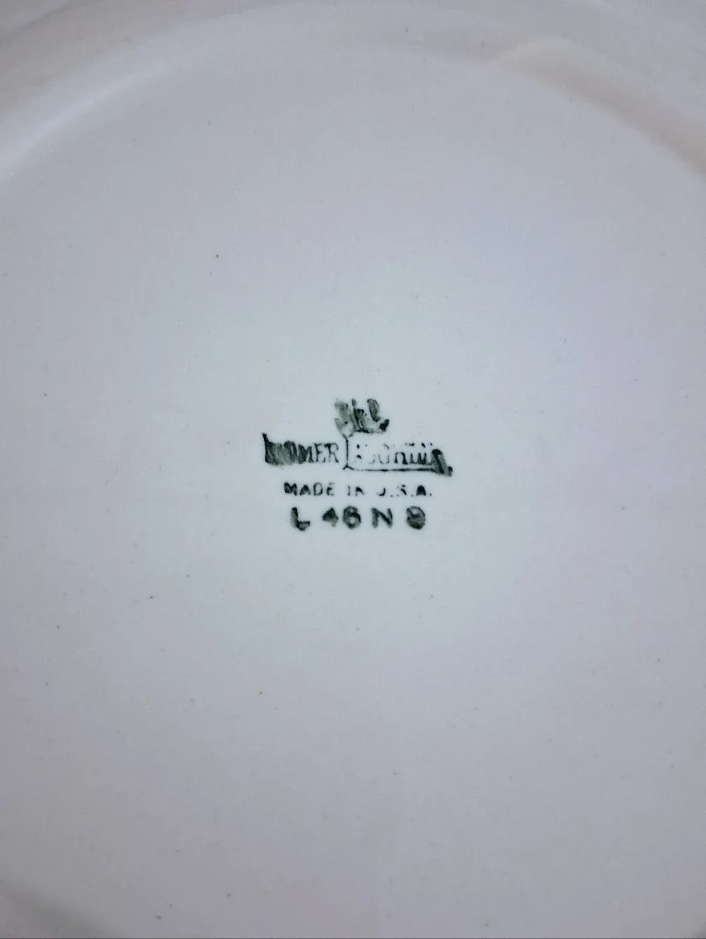 Vintage 1946 Homer Laughlin Virginia Rose Porcelain Dinner Plates Dishes